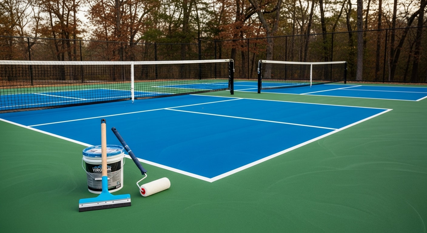 Pickleball court construction and resurfacing services